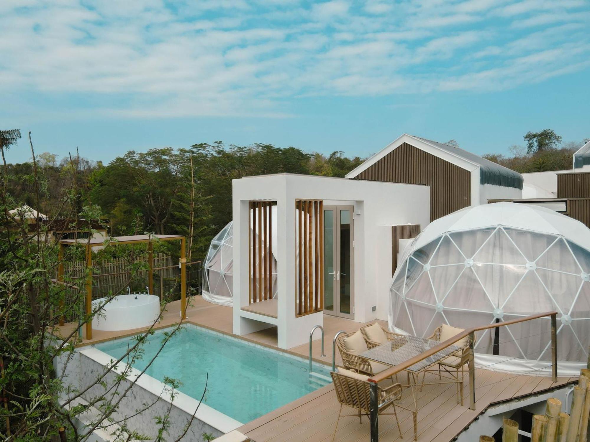 The X10 Nordic Tent And Glamping Pool Villa Khaoyai เขาใหญ่ - Sha Certified Ban Thung Sawang Zewnętrze zdjęcie